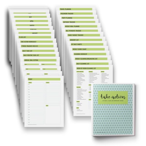 Take Action Printables Binder for Organizing Your Home and Life