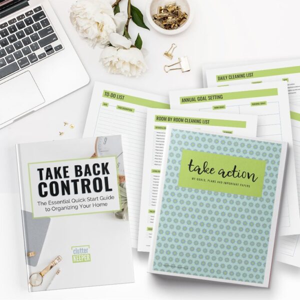 Take Back Control Quick Start Guide + Take Action Printables Binder Bundle