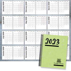A layout of the 2023 Monthly Calendar