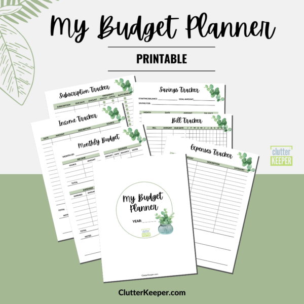 Budget Planner for Managing Your Money and Finances