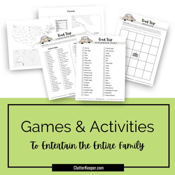 Maps and games that are in the road trip planner