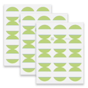 Blank Fillable Circle Labels for Use With Avery Template 8163