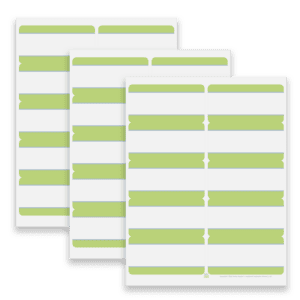 Blank Fillable Rectangle Labels for Use With Avery Template 8163